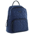 Pierre Cardin Nylon Quilted Casual Travel Backpack Bag - Navy