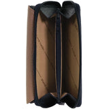 Pierre Cardin Ladies Tri-Fold Tab Wallet in Navy/Taupe