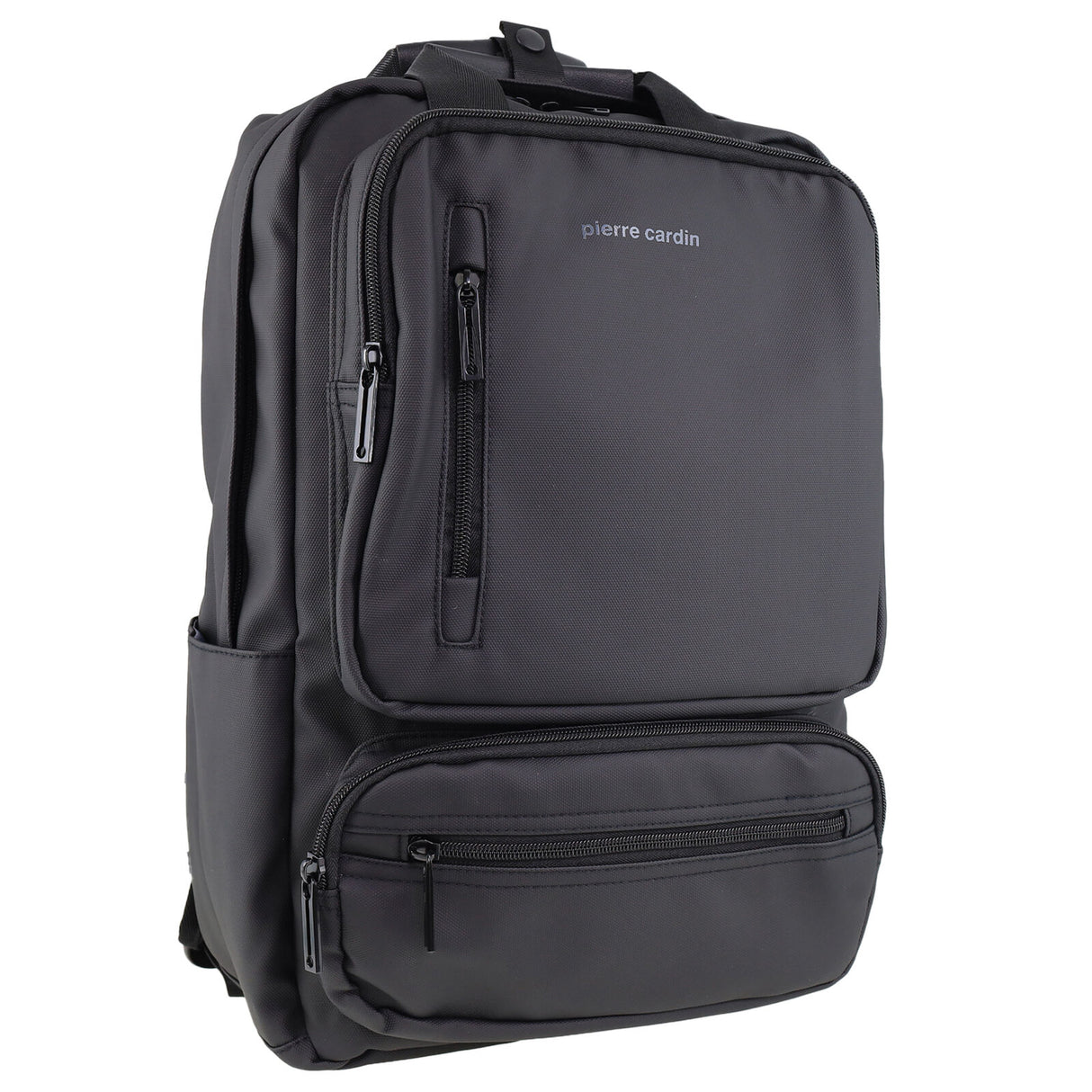 Pierre Cardin Mens Nylon Computer/Business Backpack Bag - Black