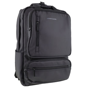 Pierre Cardin Mens Nylon Computer/Business Backpack Bag - Black