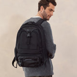 Pierre Cardin 32L Mens Nylon Computer/Business Backpack Bag - Black