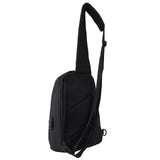 Pierre Cardin Mens Nylon Travel Crossbody Sling Bag - Black