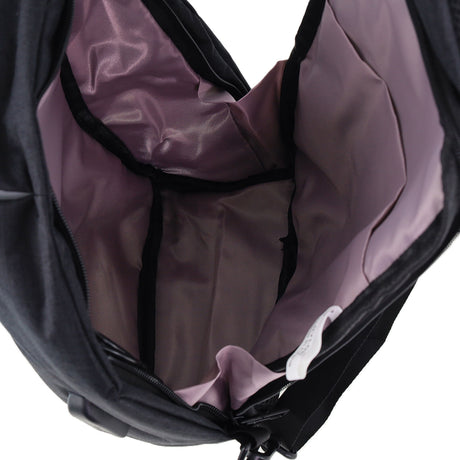 Pierre Cardin Mens Nylon Travel Crossbody Sling Bag - Black