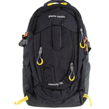 Pierre Cardin Mens 30L Nylon Adventure Backpack Bag - Black (Travel Hiking)
