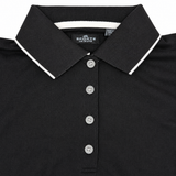 Sporte Leisure Womens "Duet" Short Sleeve Pique Polo Shirt in Black