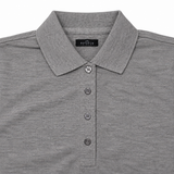 Sporte Leisure Womens "Sabb" Short Sleeve Pique Polo Shirt in Grey Marle