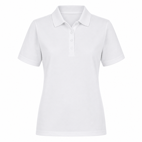 Sporte Leisure Womens "Sabb" Short Sleeve Pique Polo Shirt in White