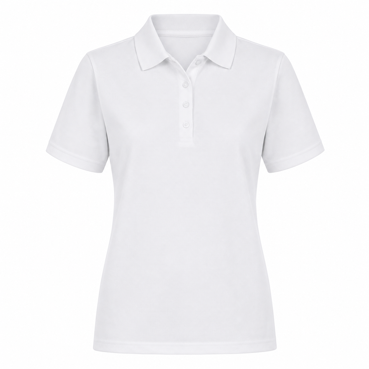 Sporte Leisure Womens "Sabb" Short Sleeve Pique Polo Shirt in White