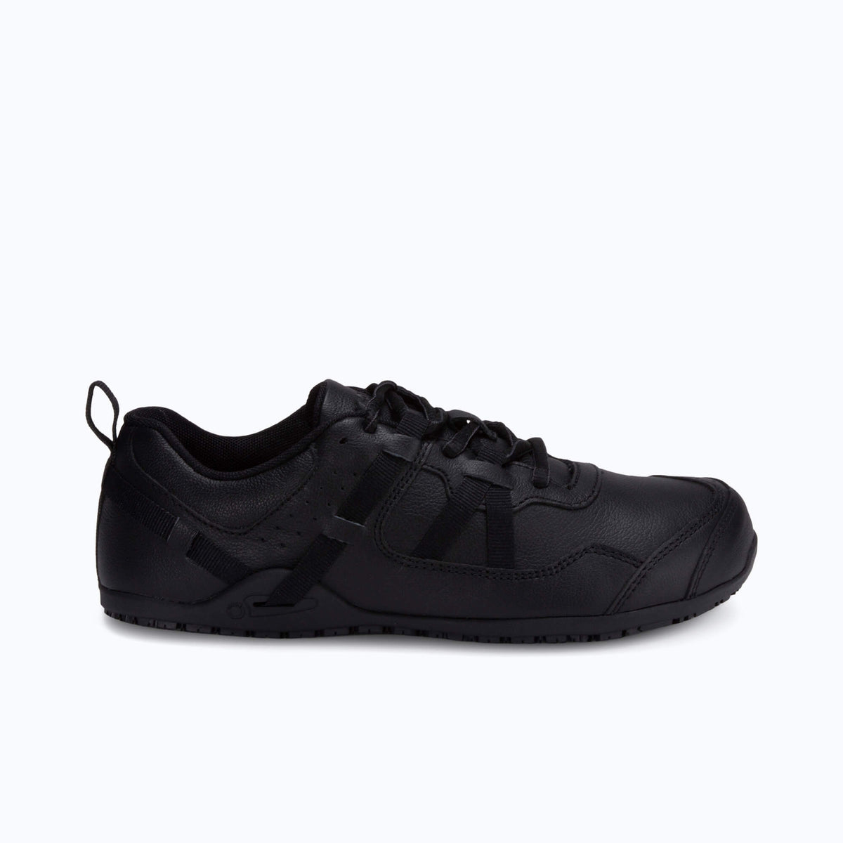 Xero Mens Prio All-Day SR Slip-Resistant Barefoot Work Shoes - Black (Zero Drop)