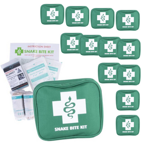 12x 9pcs Australian Snake Bite First Aid Kit Bulk - Camping/Hiking/Travel