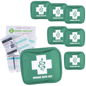 6x 9pcs Australian Snake Bite First Aid Kit Bulk - Camping/Hiking/Travel