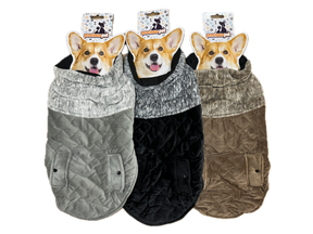 Precious Pet 50cm Quilted Dog Jacket - Padded Winter Coat and Windbreaker