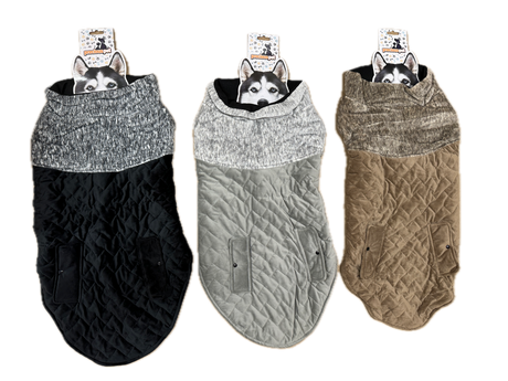 80cm Quilted Dog Jacket Coat Warm Winter Pet Clothes Vest Padded Windbreaker
