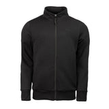 Sfida Perry Mens Fleece Full Zip Jacket - Black (Stand Collar Track Top) - BLACK
