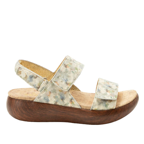 Alegria Bailee Womens Leather Comfort Rocker Sole Slingback Sandals in Conjure