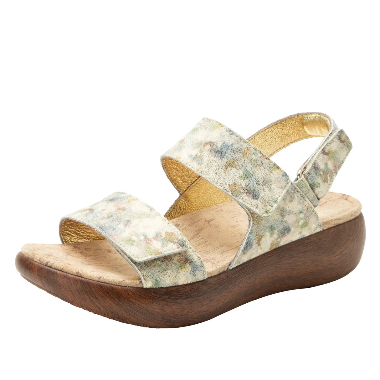 Alegria Bailee Womens Leather Comfort Rocker Sole Slingback Sandals in Conjure