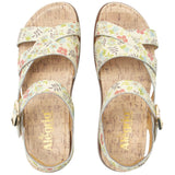 Alegria Bianca Womens Comfort Rocker Sole Leather Sandals in Good As Gold