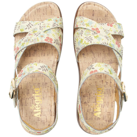 Alegria Bianca Womens Comfort Rocker Sole Leather Sandals in Good As Gold