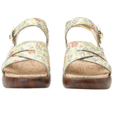 Alegria Bianca Womens Comfort Rocker Sole Leather Sandals in Good As Gold