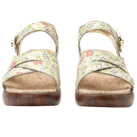 Alegria Bianca Womens Comfort Rocker Sole Leather Sandals in Good As Gold