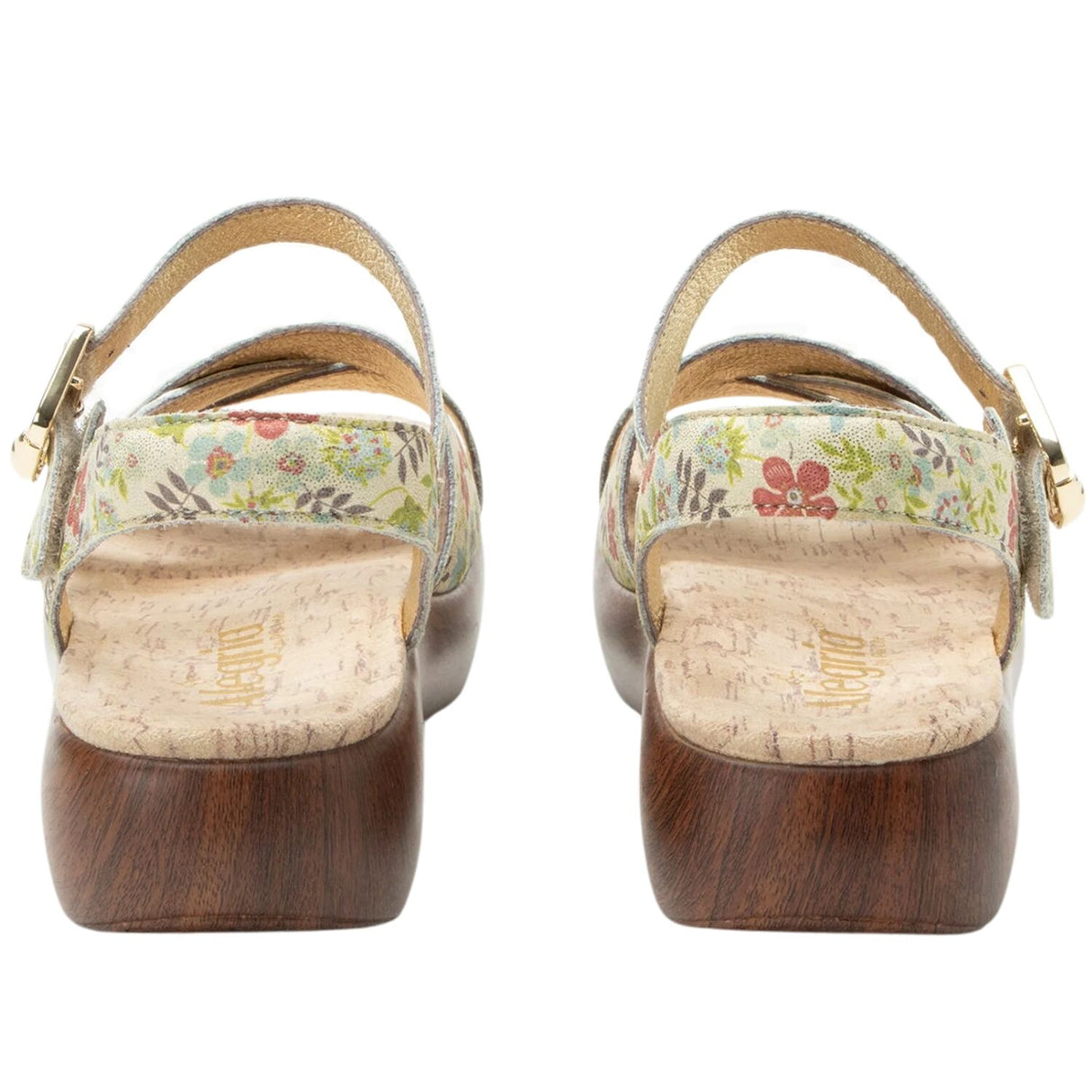 Alegria Bianca Womens Comfort Rocker Sole Leather Sandals in Good As Gold