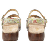 Alegria Bianca Womens Comfort Rocker Sole Leather Sandals in Good As Gold