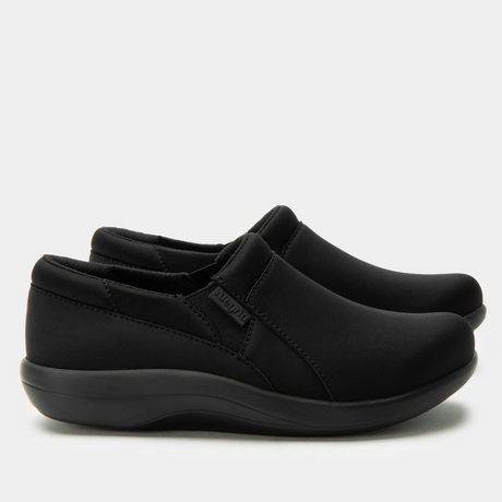 Alegria Duette Womens Nursing Shoes - Liquid Black (Slip-On Work Clogs)