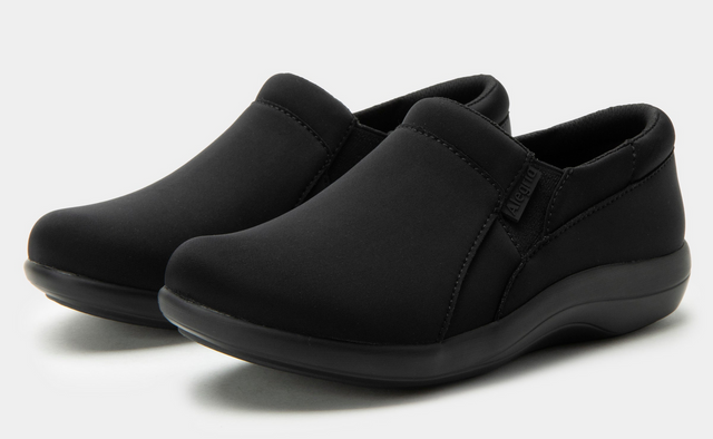 Alegria Duette Womens Nursing Shoes - Liquid Black (Slip-On Work Clogs)