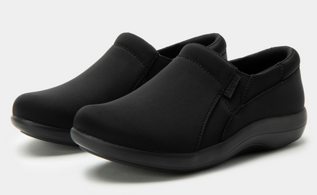 Alegria Duette Womens Nursing Shoes - Liquid Black (Slip-On Work Clogs)