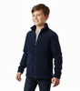 Kids Polar Fleece Full Zip Jumper Jacket Winter Warm in Navy Blue - 14