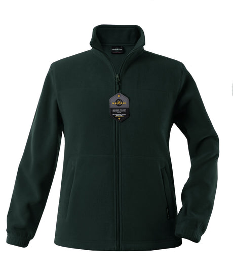 Kids Polar Fleece Full Zip Jumper Jacket Winter Warm in Bottle Green