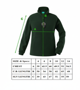 Kids Polar Fleece Full Zip Jumper Jacket Winter Warm in Bottle Green