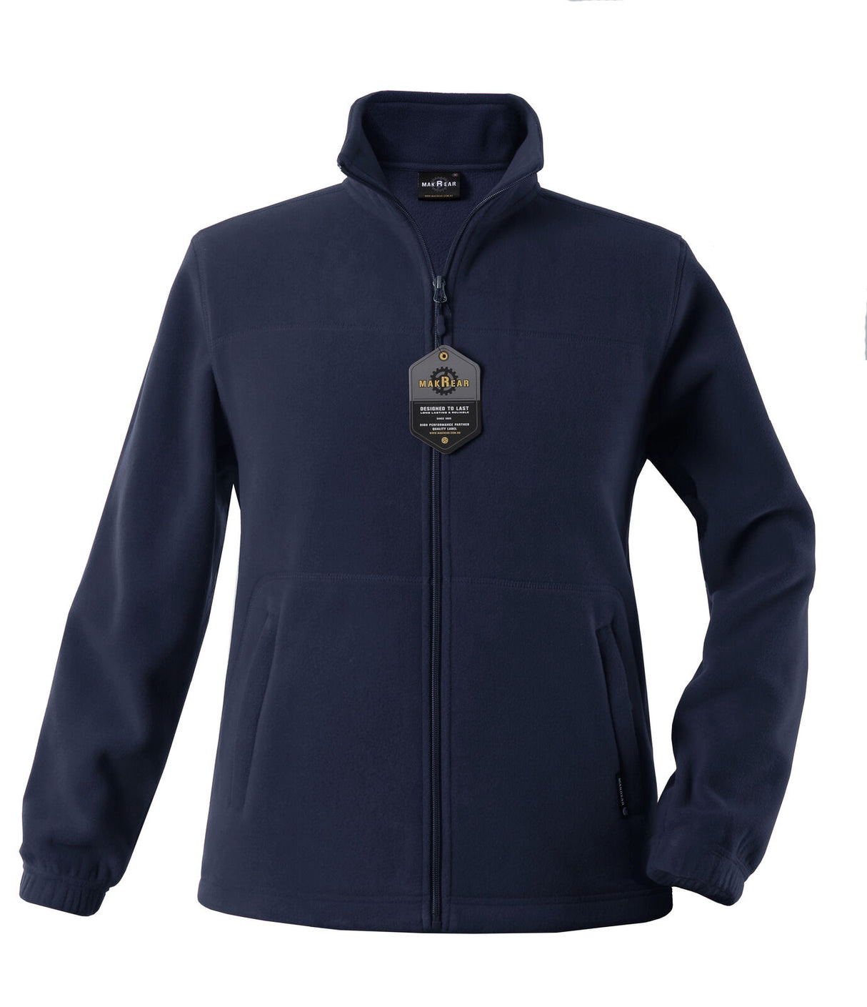 Mens Polar Fleece Full Zip Jumper Jacket Winter Warm in Navy Blue