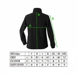 Mens Polar Fleece Full Zip Jumper Jacket Winter Warm in Black