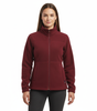 Womens Polar Fleece Full Zip Jumper Jacket Winter Warm in Burgundy - 18