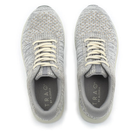 TRAQ Goalz Womens Walking Shoes Knit Q-Sport Walker 2 in Beige Multi - Size 42