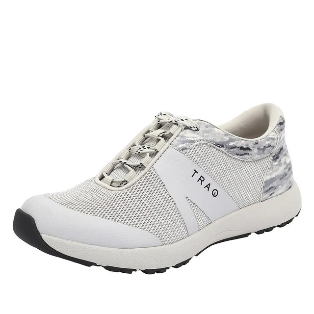 TRAQ Intent 2 Womens Walking Shoes Q-Flow2 Mesh Slip-Resistant in Cloudy Grey