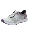 TRAQ Intent Womens Walking Shoes Q-Flow Mesh Slip-Resistant Sneakers in White