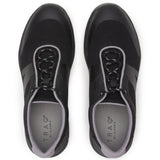 TRAQ Intent Mens Walking Shoes Smart Comfort Trainer Slip Resistant in Black