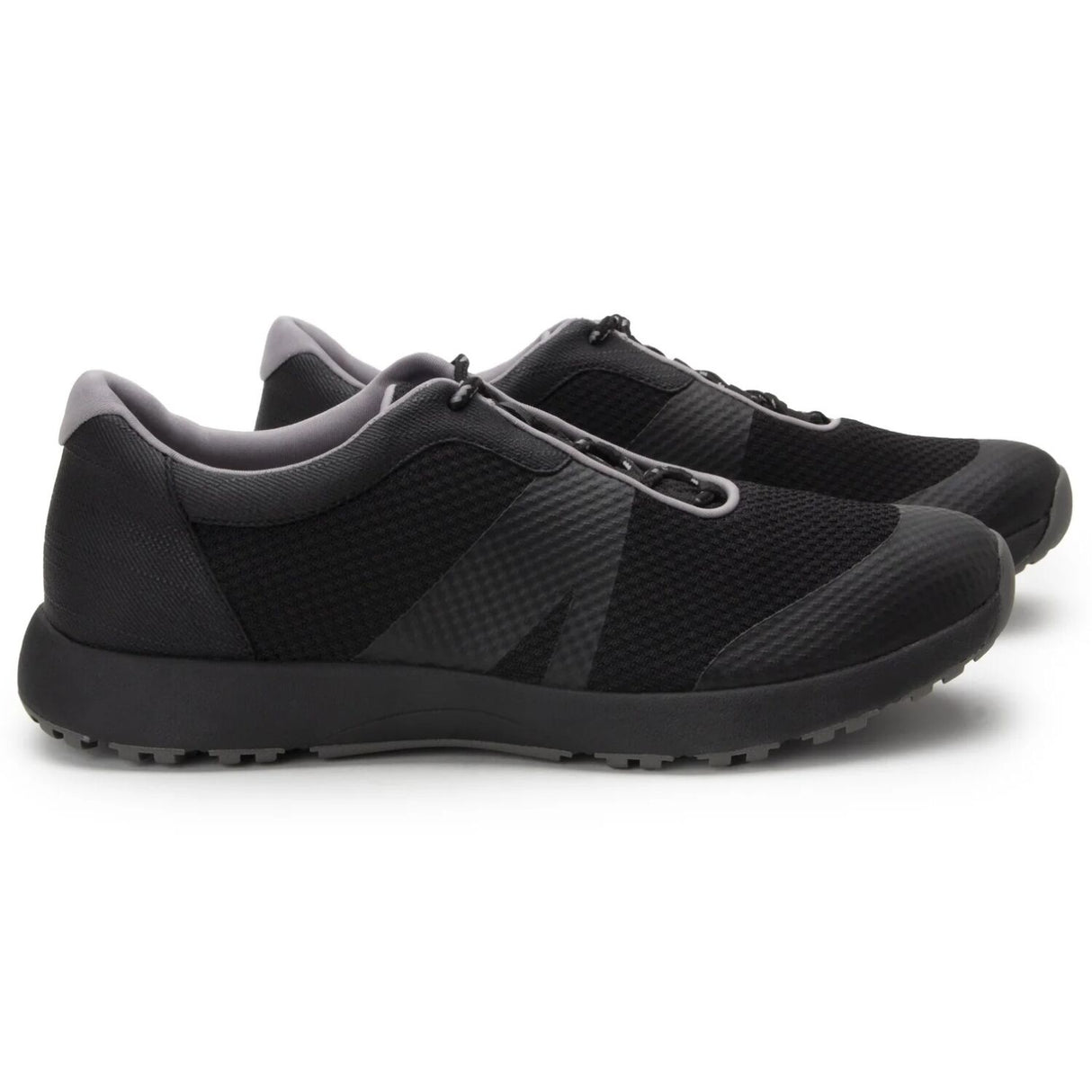 TRAQ Intent Mens Walking Shoes Smart Comfort Trainer Slip Resistant in Black