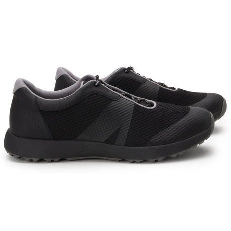TRAQ Intent Mens Walking Shoes Smart Comfort Trainer Slip Resistant in Black
