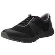 TRAQ Intent Mens Walking Shoes Smart Comfort Trainer Slip Resistant in Black