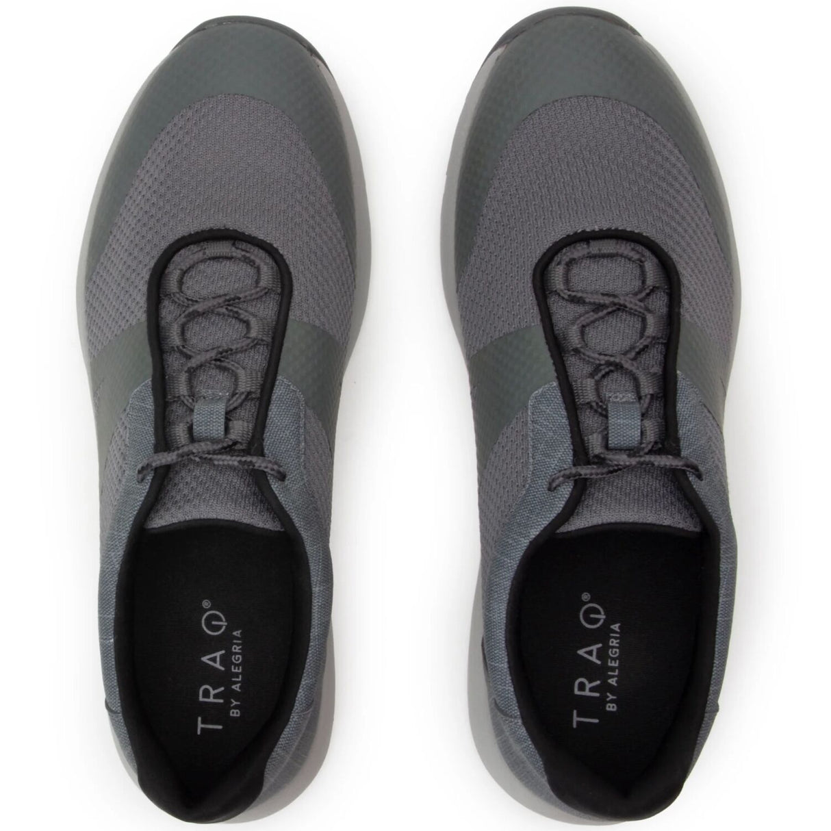 TRAQ Men's Intent Walking Shoes Mesh Upper Lightweight Supportive - Charcoal