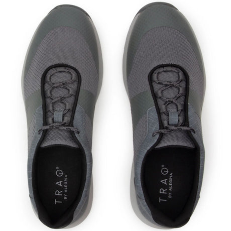 TRAQ Men's Intent Walking Shoes Mesh Upper Lightweight Supportive - Charcoal