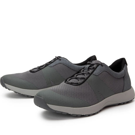 TRAQ Men's Intent Walking Shoes Mesh Upper Lightweight Supportive - Charcoal