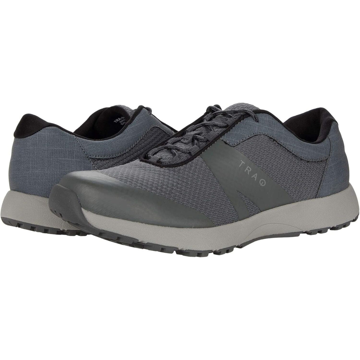 TRAQ Men's Intent Walking Shoes Mesh Upper Lightweight Supportive - Charcoal