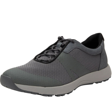 TRAQ Men's Intent Walking Shoes Mesh Upper Lightweight Supportive - Charcoal
