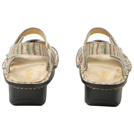 Alegria Kelsi Womens Slingback Leather Comfort Sandals in Spumoni