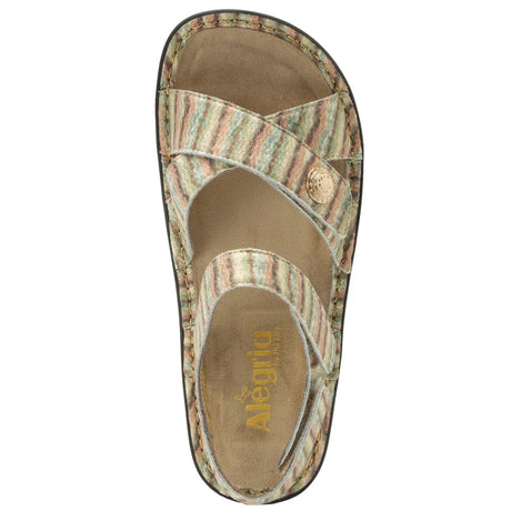 Alegria Kelsi Womens Slingback Leather Comfort Sandals in Spumoni