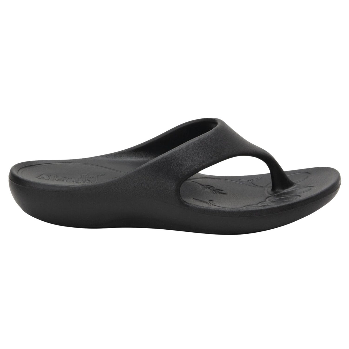TRAQ Ode Womens Sandals Lightweight EVA Arch Support Comfort Thong in Black
